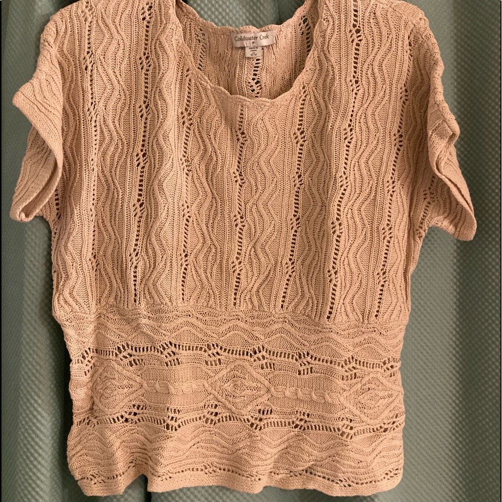 Open-sweater crop top